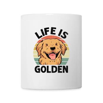 Life Is Golden Retriever GR Dog Retrievers - Mug - white - Front