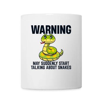 Drôle Serpent Reptile Herpétologie Serpent Serpent - Mug blanc - blanc - Devant