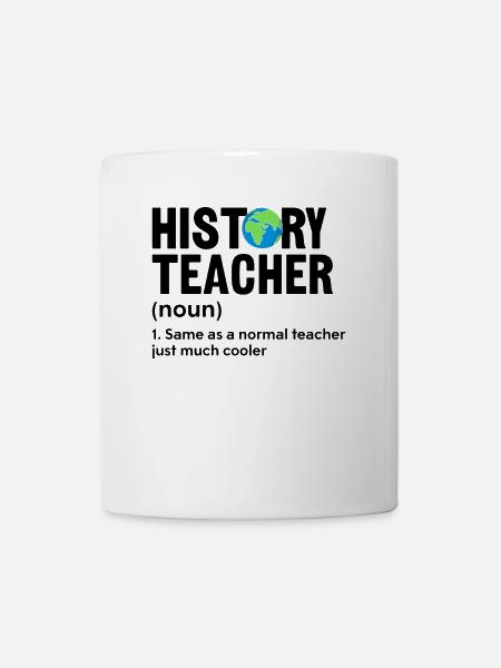 Professeur d’histoire Drôle Définition Études sociales - Mug blanc - blanc