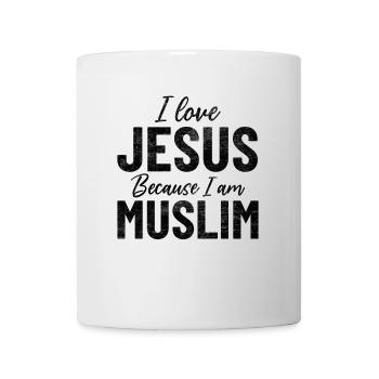 Ich liebe Jesus, weil ich Muslim bin, stolzer Muslim - Tasse - Weiß - Vorne