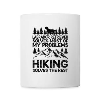 Labrador Retriever Solves Most Of My Problems Hiki - Mug - white - Front