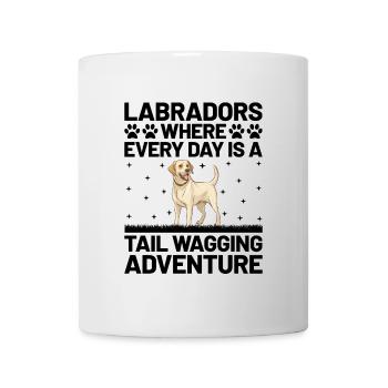 Labradors Where Every Day Is A Tail Wagging Advent - Mug - white - Front