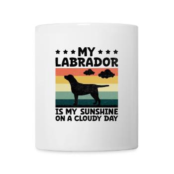 Mein Labrador ist mein Sonnenschein auf einem bewölkten Tag Labrador-Hund - Tasse - Weiß - Vorne