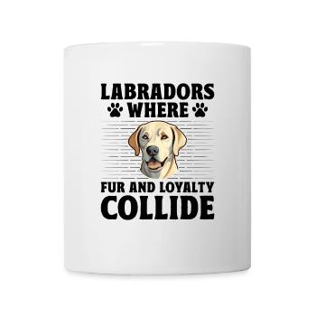 Labradors où la fourrure et la loyauté s’entrechoquent Labrador R - Mug blanc - blanc - Devant