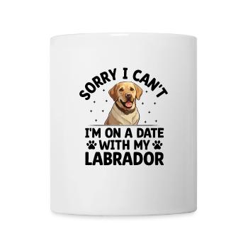 Désolé je ne peux pas, j’ai un rendez-vous avec mon labrador Retri - Mug blanc - blanc - Devant