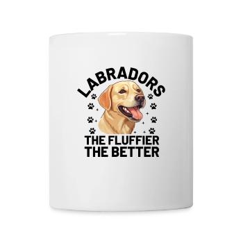 Labradors Le Fluffier Le Meilleur Labrador Retriev - Mug blanc - blanc - Devant