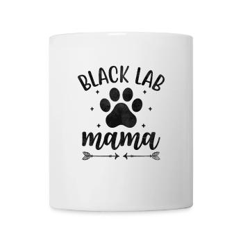 Black Lab Mama Labrador Retriever Hundeliebhaber - Tasse - Weiß - Vorne