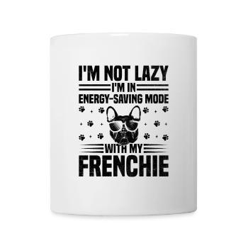 Je ne suis pas paresseux Je suis en mode économie d’énergie avec mon fre - Mug blanc - blanc - Devant