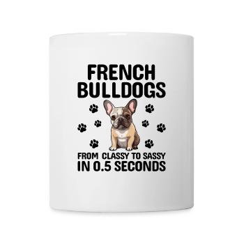 Bouledogues Français De Classe À Insolent Frenchie Bull - Mug blanc - blanc - Devant