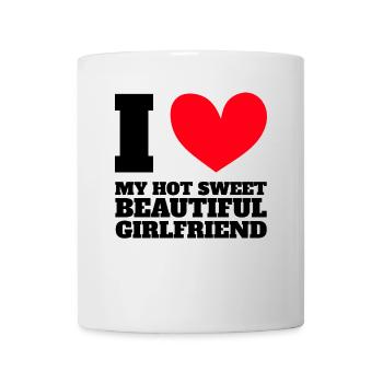 Paare Liebe Herz Freund Geschenkidee Beziehung - Tasse - Weiß - Vorne