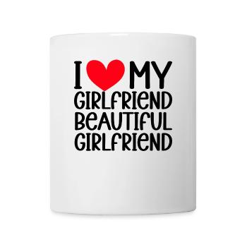 Paare Liebe Herz Freund Geschenkidee Beziehung - Tasse - Weiß - Vorne