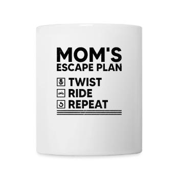 Mom's Escape Plan Twist Ride Repeat Motorcycling B - Mug - white - Front