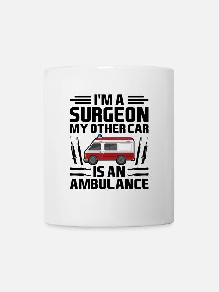 Ik ben een chirurg, mijn andere auto is een ambulance Surgica - Mok - wit