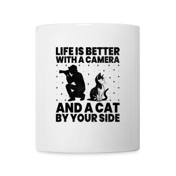 Chat Photographes Chat Amoureux Des Chats Photo - Mug blanc - blanc - Devant