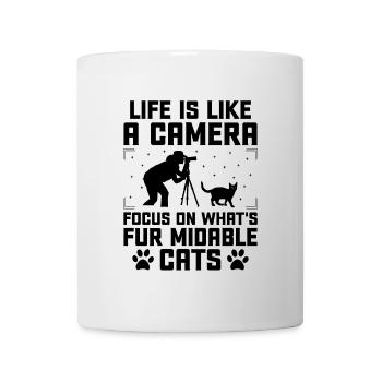 Chat Photographes Chat Amoureux Des Chats Photo - Mug blanc - blanc - Devant