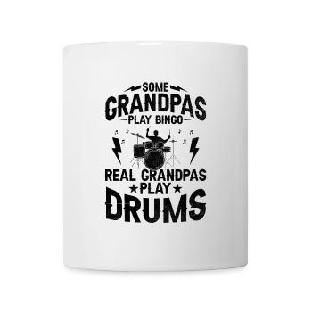 Some Grandpas Play Bingo Real Grandpas Play Drums - Mug - white - Front