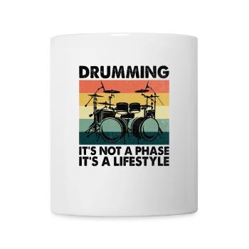 Drumming It's Not A Phase It's A Lifestyle Drum Dr - Mug - white - Front