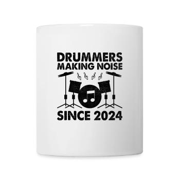 Trommler, die seit 2024 Lärm machen Drumming Drum Dru - Tasse - Weiß - Vorne