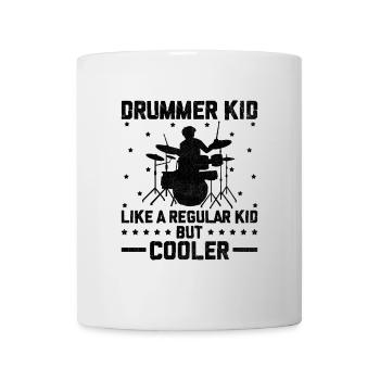 Drummer Kid comme un enfant normal mais plus cool Drum Dru - Mug blanc - blanc - Devant