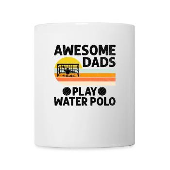 Awesome Dads Play Water Polo Aquatic Polo Player F - Mug - white - Front