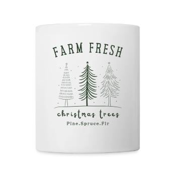 Farm Fresh, Christmas Trees - Mug - white - Front