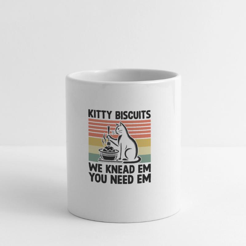 Kitty Biscuits We Knead Em You Need Em Baking Bake Mug