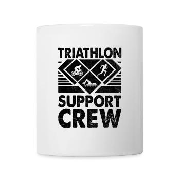 Triathlon Support Crew Swim Bike Run Triathlete - Mug - white - Front