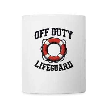 Sauveteur hors service Sauvetage aquatique Ventre - Mug blanc - blanc - Devant