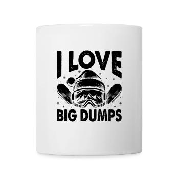 I Love Bid Dumps Skifahrer Skifahren Ski Winter Sport - Tasse - Weiß - Vorne
