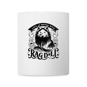 La vie est meilleure avec un Ragdoll Propriétaire de Ragdolls Cat L - Mug blanc - blanc - Devant