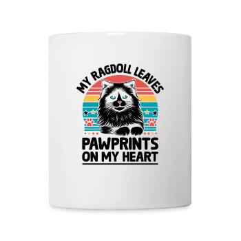 My Ragdoll Leaves Pawprints On My Heart Ragdolls C - Mug - white - Front
