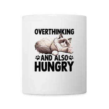 Zu viel nachdenken und auch hungrig Ragdoll Liebhaber Ragdoll - Tasse - Weiß - Vorne