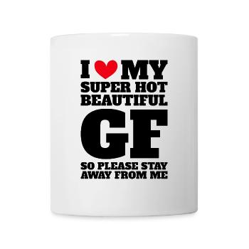 Ich Liebe Meine Freundin Paare Freund Geschenkidee - Tasse - Weiß - Vorne