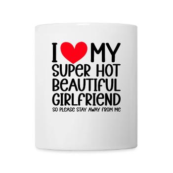 I Love My Girlfriend Couples Boyfriend Gift Idea - Mug - white - Front