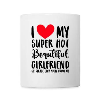 I Love My Girlfriend Couples Boyfriend Gift Idea - Mug - white - Front