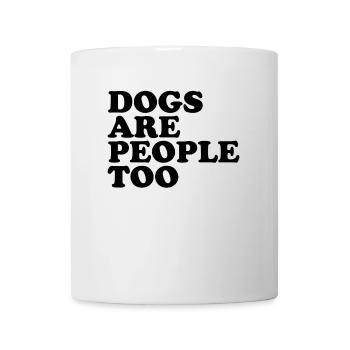Les chiens sont des personnes trop patte adopter un chien de sauvetage pour chiot - Mug blanc - blanc - Devant