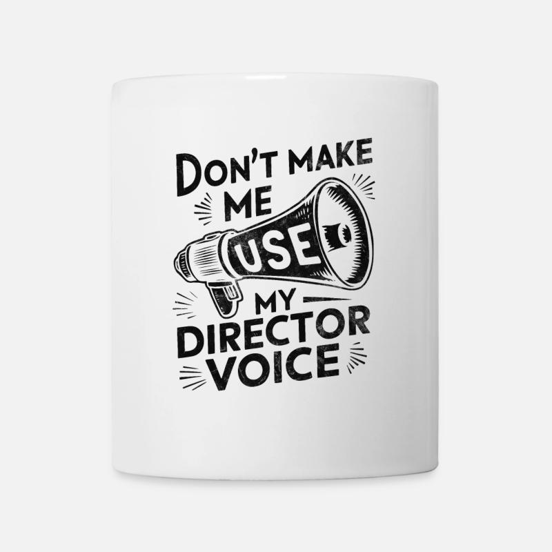 Ne me faites pas utiliser mon réalisateur Voix Cinéaste - Mug blanc - blanc