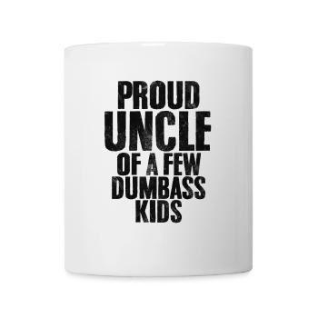 Proud Uncle Of A Few Dumbass Kids Funny Uncle - Mug - white - Front