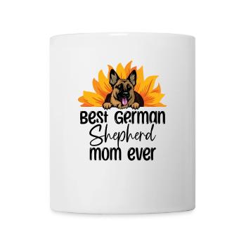 Beste Deutsche Schäferhund-Mama aller Zeiten Hundeliebhaber GSD - Tasse - Weiß - Vorne
