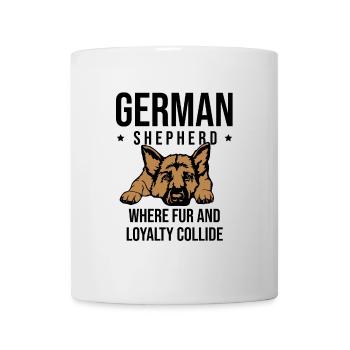German Shepherd Where Fur And Loyalty Collide Dog - Mug - white - Front