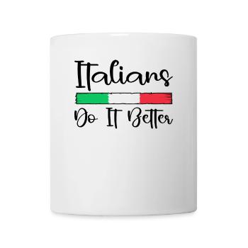 Italiener Italien Italienerin Geschenkidee Humor - Tasse - Weiß - Vorne