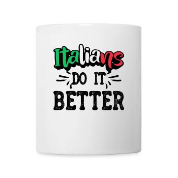 Italiener Italien Lustiger Spruch Geschenkidee - Tasse - Weiß - Vorne
