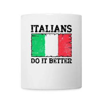 Italiener Italien Lustiger Spruch Geschenkidee - Tasse - Weiß - Vorne