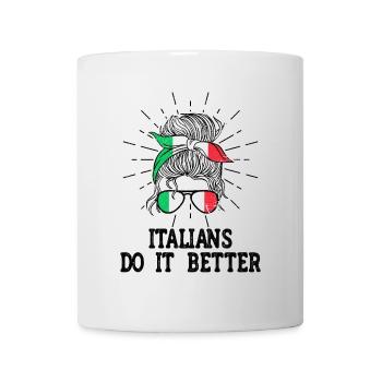 Italienerin Italien Lustiger Spruch Geschenkidee - Tasse - Weiß - Vorne