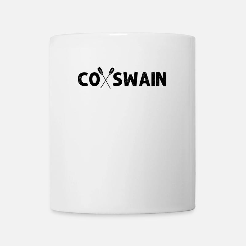 Steuermann Lustiges Boot Rennen Steuermann Skull Rudern - Tasse - Weiß
