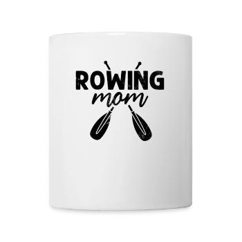 Rowing Mom Funny Rowing Coxswain Boat Race Mom - Mug - white - Front