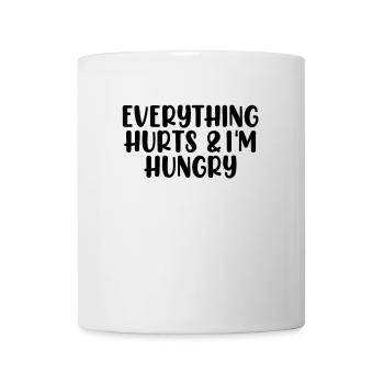 Tout me fait mal et j’ai faim Gym de fitness drôle - Mug blanc - blanc - Devant