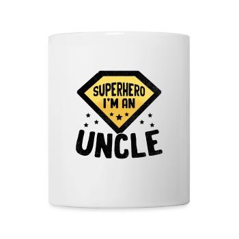 Superheld Ich bin ein Onkel Familientreffen Onkel Nichte - Tasse - Weiß - Vorne