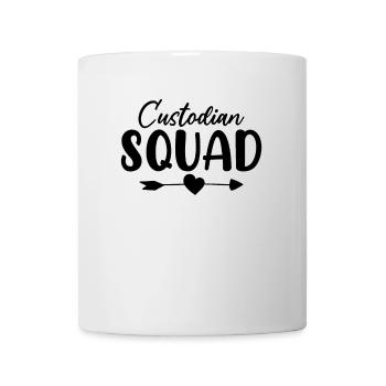 Custodian Squad Drôle Nettoyage Concierge Gardien - Mug blanc - blanc - Devant