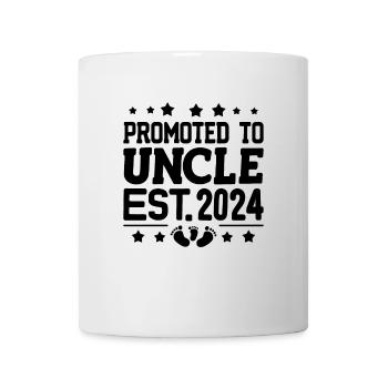 Promoted To Uncle Est 2024 Pregnancy Announcement - Mug - white - Front